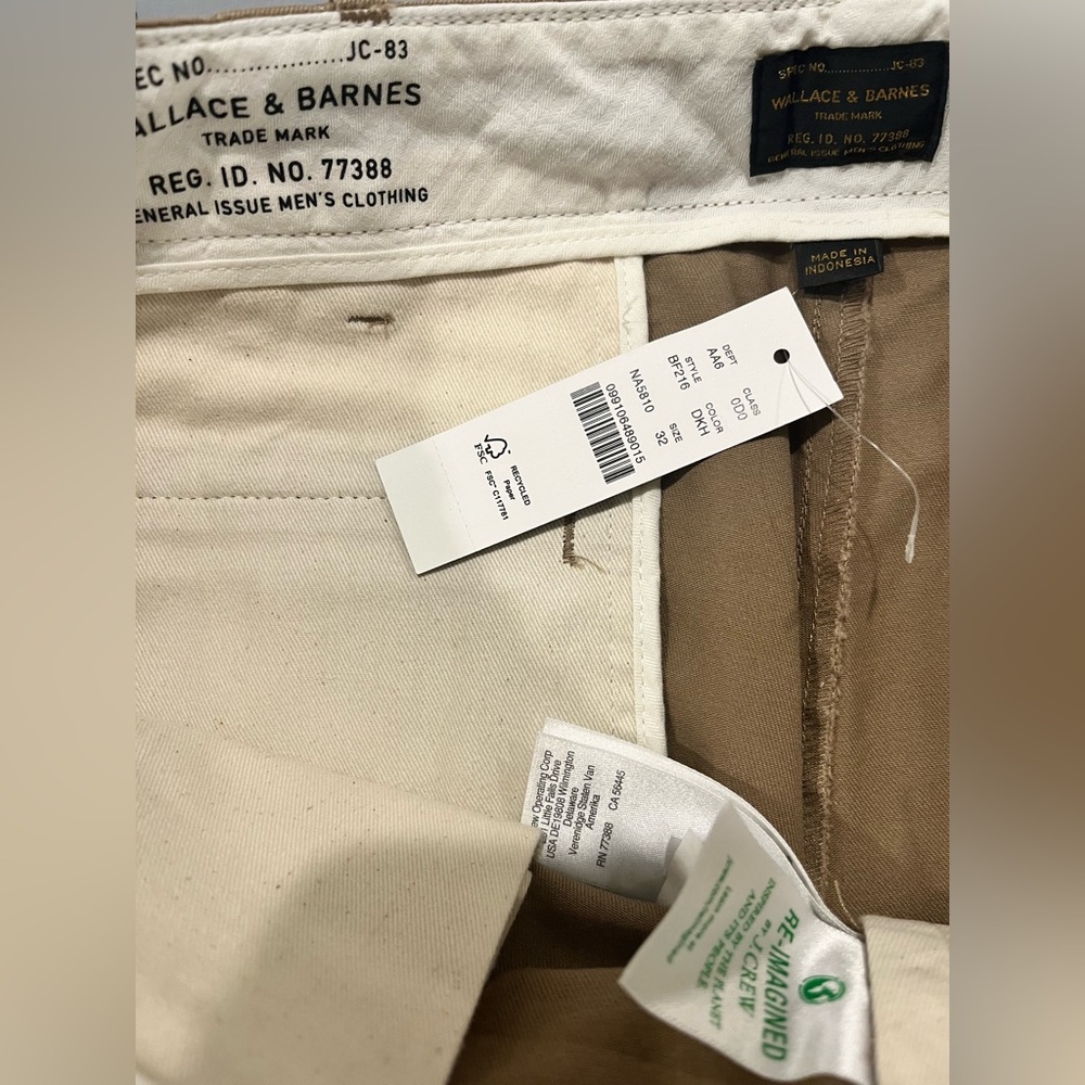 NWT Men’s JCrew khaki brown/tan shorts - Picture 3 of 3